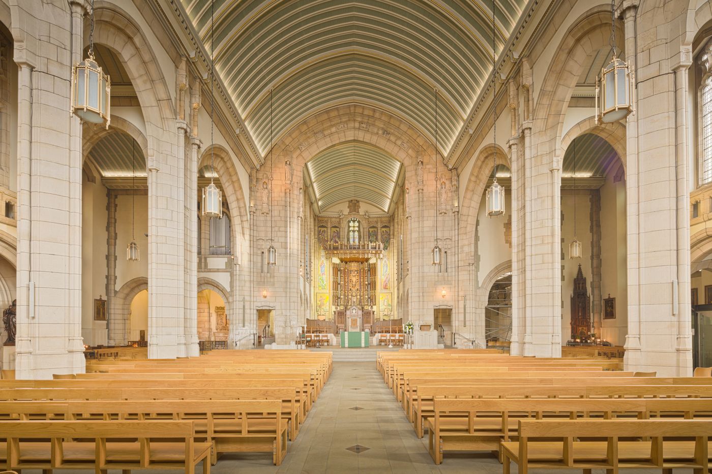Historic church nave