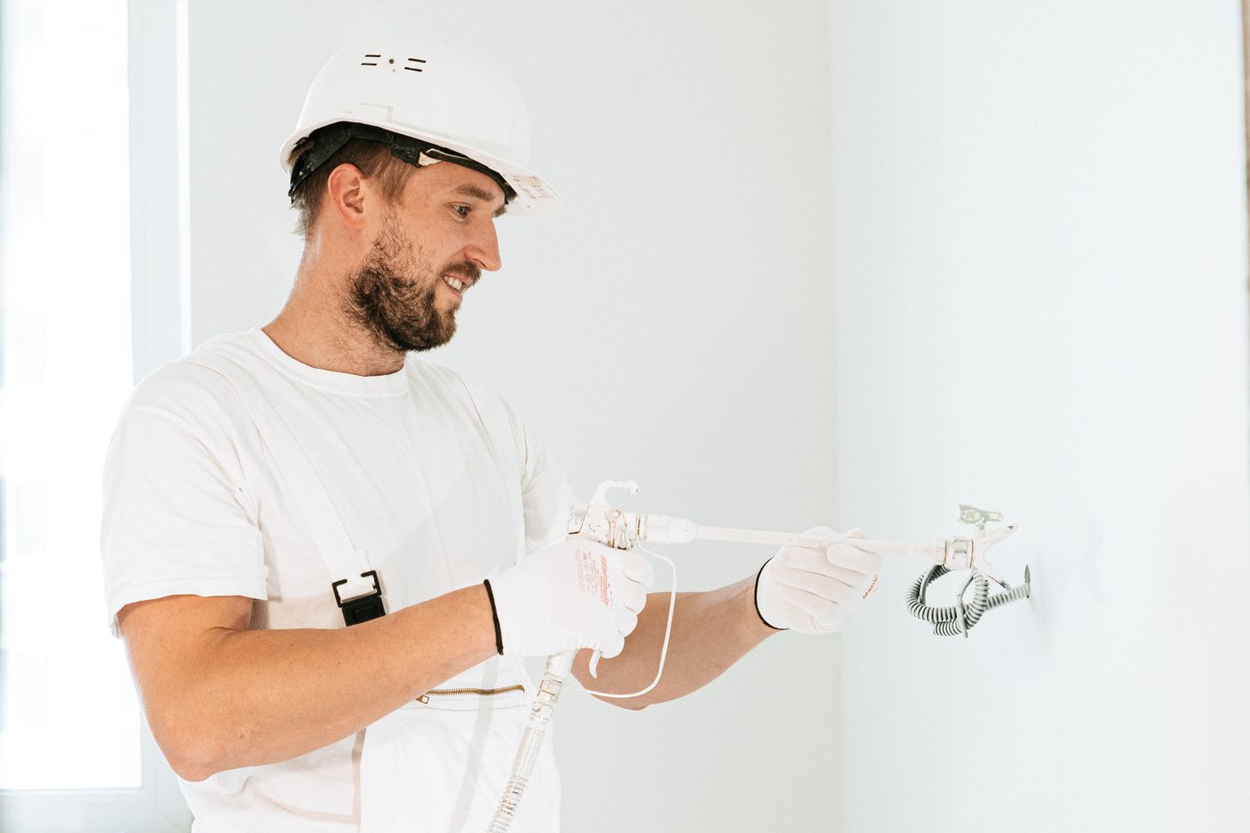 Engineer fitting equipment on site